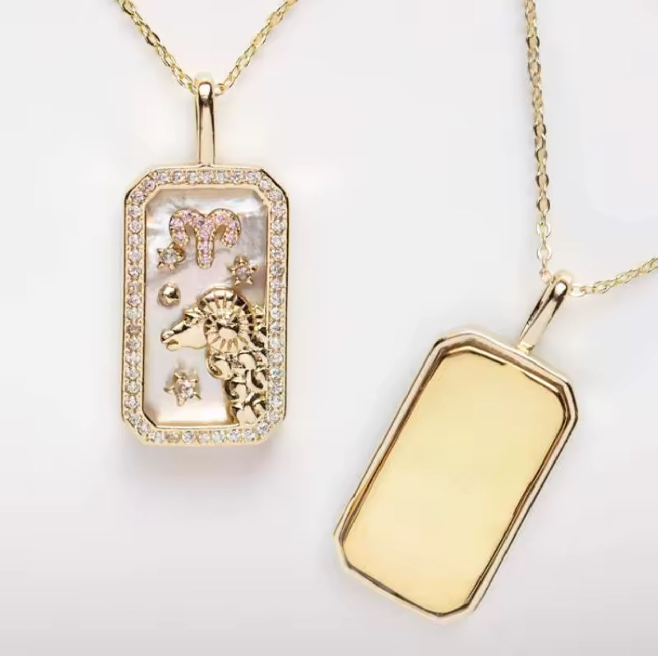 Delicate Crystal Constellation “ARIES” Necklace