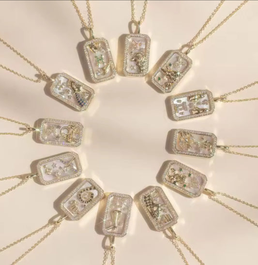 Delicate Crystal Constellation “ARIES” Necklace