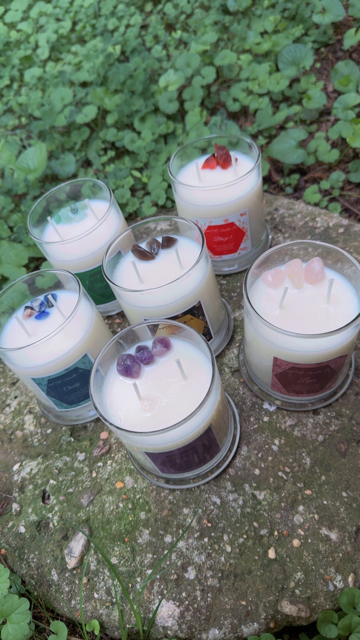 INTENTION “CRYSTALS ONLY” CANDLES